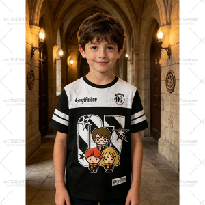 Hot Toys | Harry Potter Design Pattern Printed Summer Sweatshirt for Children/Adults Casual Sports Round Neck Short Sleeve Loose Top