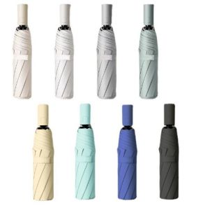 Korean Style Simple Three-Fold Automatic Rain And Sun Umbrella