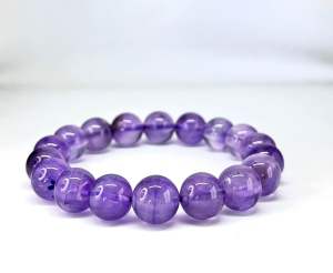 NATURAL AMETHYST BRACELET ( Stone for safe travel )