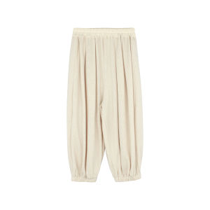 กางเกงลำลองสำหรับเด็กผู้หญิง ทรงหลวม แถบยางยืด สีสันสดใส ทรงหลวม กางเกงขายาวทรงหลวมสำหรับเด็กผู้หญิงในฤดูร้อน