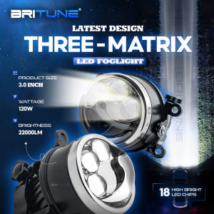 เลนส์โปรเจคเตอร์ไฟตัดหมอก LED แบบสามเมทริกซ์ H11สำหรับ Mitsubishi Mirage G4 Outlander Montero/Honda ใส่ได้พอดีซิตี้ซีวิคไฟตัดหมอก Jazz CR-V