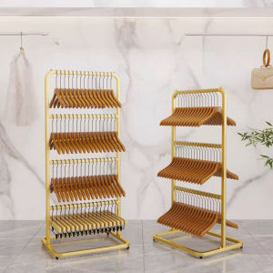 Movable Multi-layer Space-saving Hanger Storage Rack