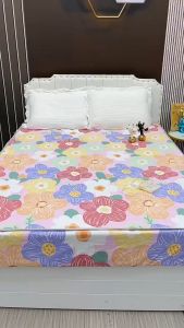 【SHIP IN 24H】Cadar Queen/Single /King Size Fitted Bedsheet Anti kedut Mattress Protector Cotton Fitted 床单 单人双人加大 Tilam Kalis Air Flower Mattress Cover Premium cadar 夹棉床笠 床垫保护套 大号床垫罩