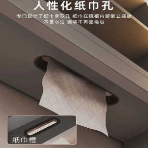 Bathroom Cabinet Mirror Cabinet Tissue Ring Paper Extraction Mouth Plastic Ring Mirror Cabinet with Paper Extraction Hole Edge Sealing Ring Bathroom Cabinet Hair Dryer Mouth