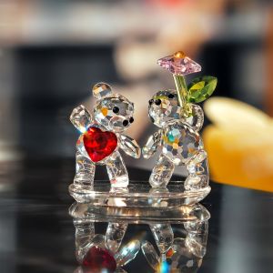 Tượng Gấu Pha Lê Thủ Công Đồ Trang Trí Thủy Tinh Tượng Động Vật Làm Quà Tặng Giáng Sinh & Valentine Trang Trí Nhà Cửa