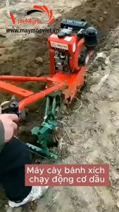 Máy cày bánh xích máy đào rãnh chạy dầu Kawasaki TK168