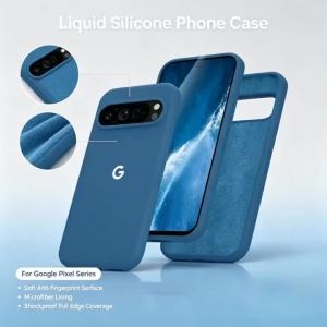 Minimalist Ultra Thin Slim Soft Rubber Solid Color Case for Google Pixel 11 10 9 8 7 6 A Pro XL Liquid Silicone Shockproof Cover