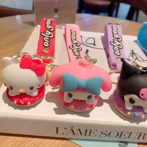 Sanrio Gantungan Kunci Kartun Tas Bahan Plastik Lembut Kreatif Hadiah Terbaik