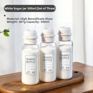 lissa | Dispenser Spice Bottle Moisture-proof Glass Sugar Jar