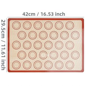 Bộ Thảm Nướng Bằng Silicon Kèm Cọ Và Thìa - Chống Dính Tái Sử Dụng Chịu Nhiệt Dùng Cho Lò Nướng Bánh Quy Macaron Bánh Ngọt Dụng Cụ Nhà Bếp Thân Thiện Với Môi Trường