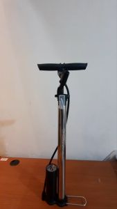 Pompa Angin Ban Sepeda RockBros A380SS Silver 160 psi With Barometer Kompa Sepedah Motor Kumpo