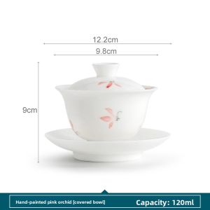 SANXUN | Hand-painted Blue and White Three-talent Non-slip Ceramic Teacup