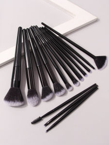 14-piece makeup brush seteyeshadow brushcontouring brushmascara brushsoft bristle portable design professional makeup tool