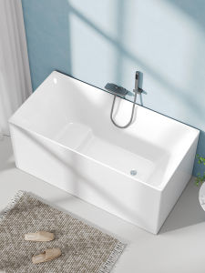 For Home Adult Acrylic Small Apartment Installation-Free Independent Bathtub Kids Bathtub Factory Direct Sales Integrated Molding