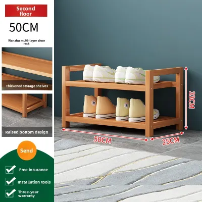 CHUJUN | Durable Space-saving Wooden Shoe Rack
