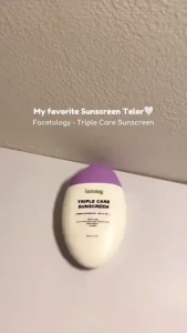 Facetology Triple Care Sunscreen SPF40 PA++++ 40ml Improved Hybrid Formula Blue‑Light‑Shielding Comedo‑Reducing Brightening Calming Facial Sun Lotion Non Comedogenic Daily UV Protection For Normal Skin
