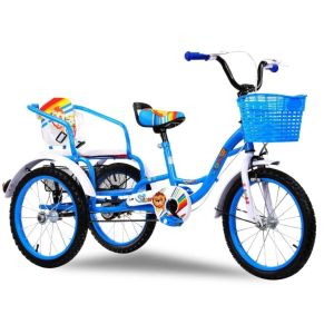 รถจักรยาน 3ล้อ พี่ปั่นน้องซ้อน จักรยานเด็ก จักรยาน พี่น้อง วงล้อ16นิ้ว รถจักรยาน เบาะหนัง หน้า หลัง นั่งสบาย มีกระดิ่ง สวยน่าใช้