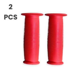 ( MERAH 9.2CM SEPASANG ) Handgrip Karet Stang Hand Grip Kuping Pegangan Tangan Karet Handlebar Sepeda Anak Anak
