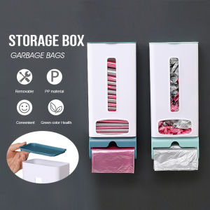 Garbage Bag Storage Box Wall-mount Plastic Bag Garbage Bags Extraction Box Storage Box Bekas Letak Plastik Sampah Bathroom Roll Paper Dispensers Storage Rack垃圾袋收纳盒