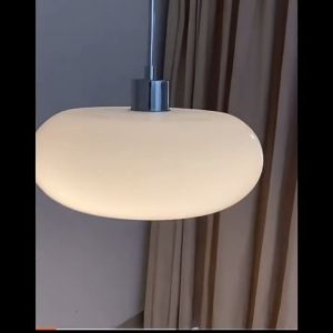 Đèn trần bàn ăn cảm hứng mái vòm sân chuôi sắt phong cách Bắc Âu đèn thả nhà decor phòng ngủ sofa đọc sách 10W 3 chế độ ánh sáng an toàn cho mắt không hắt tia xanh không chập chờn (2 màu chao đèn trắng sữa/ vàng ngà) - Combosett