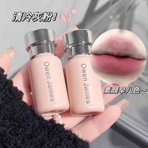 OWENJAMES Mousse Velvet Lip Mud Long-Lasting Moisturizing Colorful Lipstick Non-Stick Cup Không Phai Màu Dễ Dàng Thoa Trang Điểm