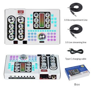IRIN | SX98 Sound Card Audio Mixer Live Streaming E-commerce Recording Digital Sound Card Phone Computer Set Multiple Sound Effects