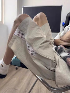 Breathable Mesh Mens Short Pants Summer Youth Lightweight Sporty Side Zipper Quick Dry Straight Leg Casual Fashion Trousers