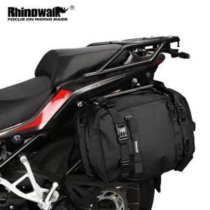 Rhinowalk Motorcycle Rear Bag 30L/20L/10L Motocross Motor Side Tail Bag Waterproof Inner Bag  Saddle Storage Bag Luggage 1 Piece