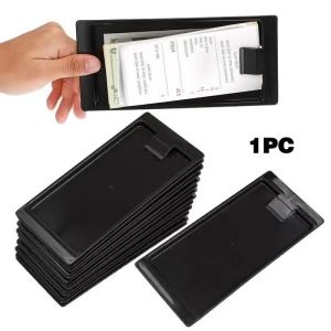 Bill Tray Money Tray Cash Tray Tip Tray Black Check Holders Multi-Purpose Rectangular Coin Tray for Restaurant Bar Hotel