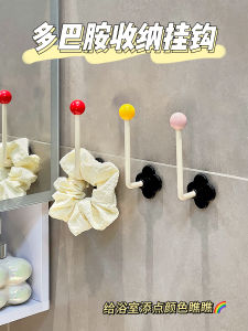 ตู้กระจกในห้องน้ำ จัดระเบียบเข็มขัดผม ริบบิ้น คลิปผม คลิปผม เครื่องประดับผม ตู้เก็บของติดผนัง ชั้นวางของในห้องน้ำแบบไร้ตะแกรง