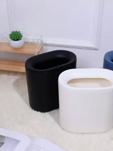 （spot）PP material upgraded simple kitchen living room bedroom office classified garbage bin large capacity modern Nordic household garbage bin moisture-proof and waterproof large capacity