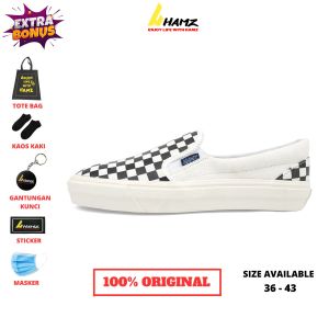 Hamz Vega Catur Black white Sepatu Sneakers Pria dan Wanita