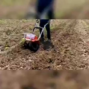 Micro-Tiller Small Rotary Cultivator Outdoor MultiFunction Agricultural Garden Gasoline Small Rotary Cultivator Soil TurningTrenching Walking WheelLawn Mower Micro-Tiller plowingsoil turning and rotary tillerwasteland reclamation+full set accessory