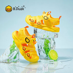 B.Duck Sandals Anti-collsion and Cute Boys and Girls Sandals Summer Soft Soled Sandals For Boys And Girls Mesh Top Beach Shoes