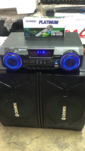 (Speaker and Amplifier Bundle) Crown BFA-116 speaker system with BT/FM/USB 3600watts PMPO free platinum wired mic