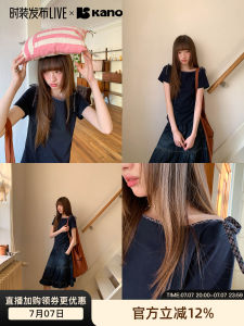 Plaid Collar Tie Short Sleeve T-Shirt