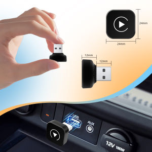Universal 2in1 Wireless CarPlay Android Auto Adapter Smart Mini Box for Factory Wired Car Plug And Play WiFi Fast Connect