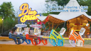 FERZ Automatic Water Gun Electric Water Gun Long Range Shooter Toy 200ml Tank USB Rechargeable Water Blaster for Kids 6+