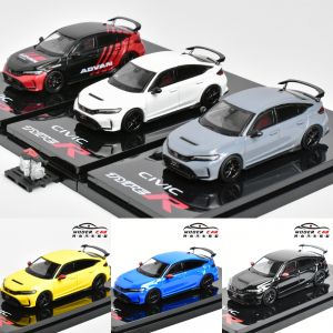 Honda Civic FL5 Type R Alloy Car Model 1:64 Scale Collectible Decoration Static Model Toy for Boys over 14 Years Old