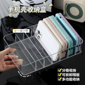 Transparent Acrylic Desktop Organizer Box Cosmetic Mask Storage Case Simple Design Rectangular Shape Universal Storage Solution