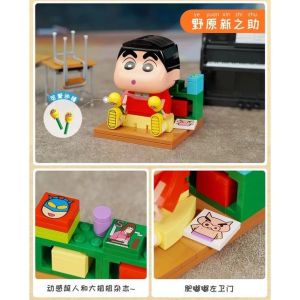 ‼️✨现货✨‼️ ReadyStocks Keeppley Sin Chan K20601 blocks toys Keeppley蜡笔小新 风间 阿呆 妮妮 联名拼装 积木玩具 正版动漫周边 儿童益智 礼物摆件