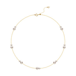 Helas | Glowing Loose Nucleus Pearl Necklace with Two Pearls