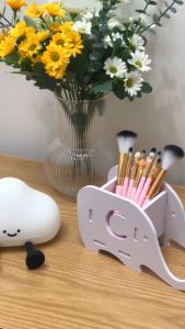 Tempat Pen Ballpoint Handphone Remote Warna Putih DIY Bentuk Gajah - Yosinogawa Store