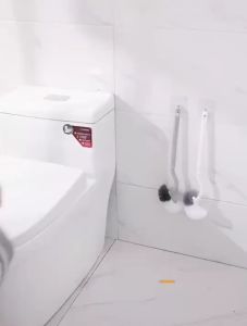 Japanese Wall Mounted S Shaped Toilet Brush/No Dead Corner Cleaning Brush/Berus Tandas Berbentuk S/S