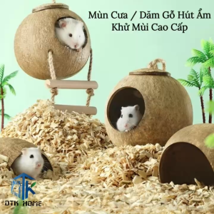Mùn Cưa Gỗ Tự Nhiên Cao Cấp 500g - Lót Chuồng Hamster Bò Sát Thú Cưng