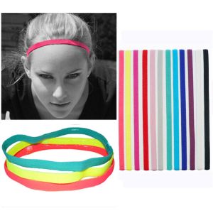 NAMSHEVA Women Men Stretch Candy Color Elastic Headband Head Wrap Sport Anti-slip Yoga Hair Bands