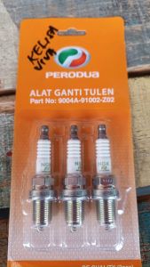 Perodua Myvi 1.0 Kelisa kenari Viva Kancil 850 9004A-91002-Z02 Original Spark Plugs (SET / 3pcs)