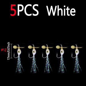 5pcs #12 Epoxy Nymph with Propeller Sequins Lures Fast Sinking Epoxy Minnow Fly Small Baitfish Fly For Trout Bass Fishing Lures