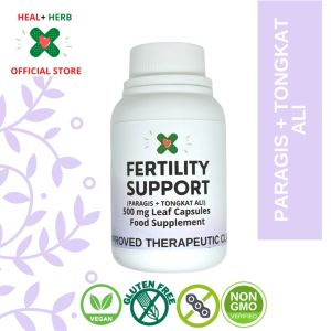 Heal + Herb Fertility Support Capsules with Paragis and Tongkat Ali for PCOS and Reproductive Health 50 and 100 Capsules