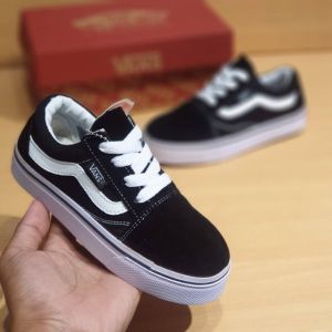 Sepatu Vans1 Anak Old SkOol Hitam Sepatu Sekolah Anak Laki Laki Perempuan Sneakers Old SkoOl Anak